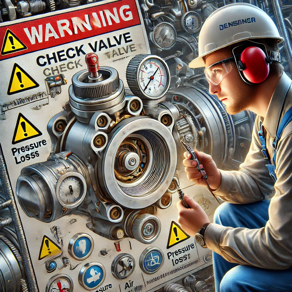 /images/798615721862335DALL·E 2025-03-01 21.57.58 - A highly detailed and realistic illustration of a malfunctioning check valve in an air compressor. The check valve should have visible cracks, rust, a.webp